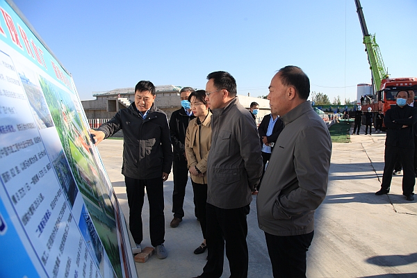 枣庄市副市长刘宏涛调研东沙河地表水厂建设